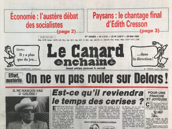 Couac ! | N° 3213 du Canard Enchaîné - 26 Mai 1982 | Nos Exemplaires du Canard Enchaîné sont archivés dans de bonnes conditions de conservation (obscurité, hygrométrie maitrisée et faible température), ce qui s'avère indispensable pour des journaux anciens. | 3213