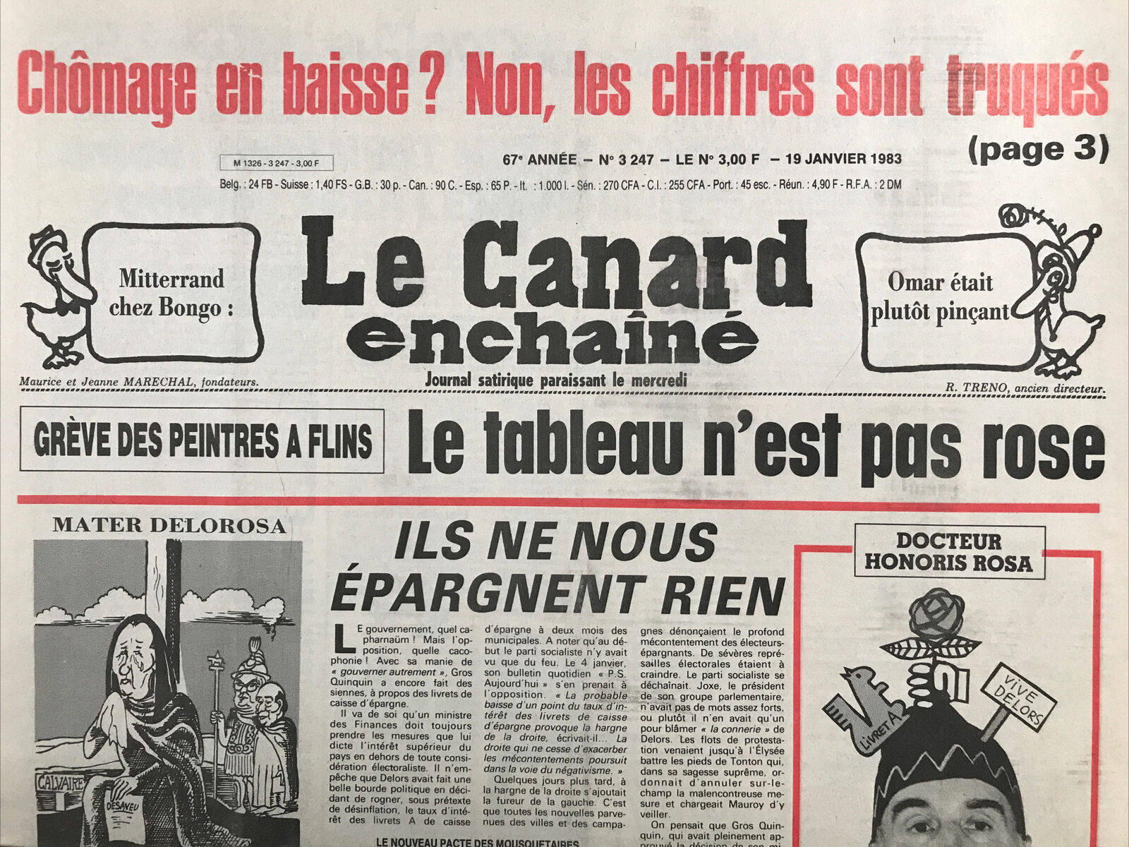 Couac ! | Acheter un Canard | Vente d'Anciens Journaux du Canard Enchaîné. Des Journaux Satiriques de Collection, Historiques & Authentiques de 1916 à 2004 ! | 3247