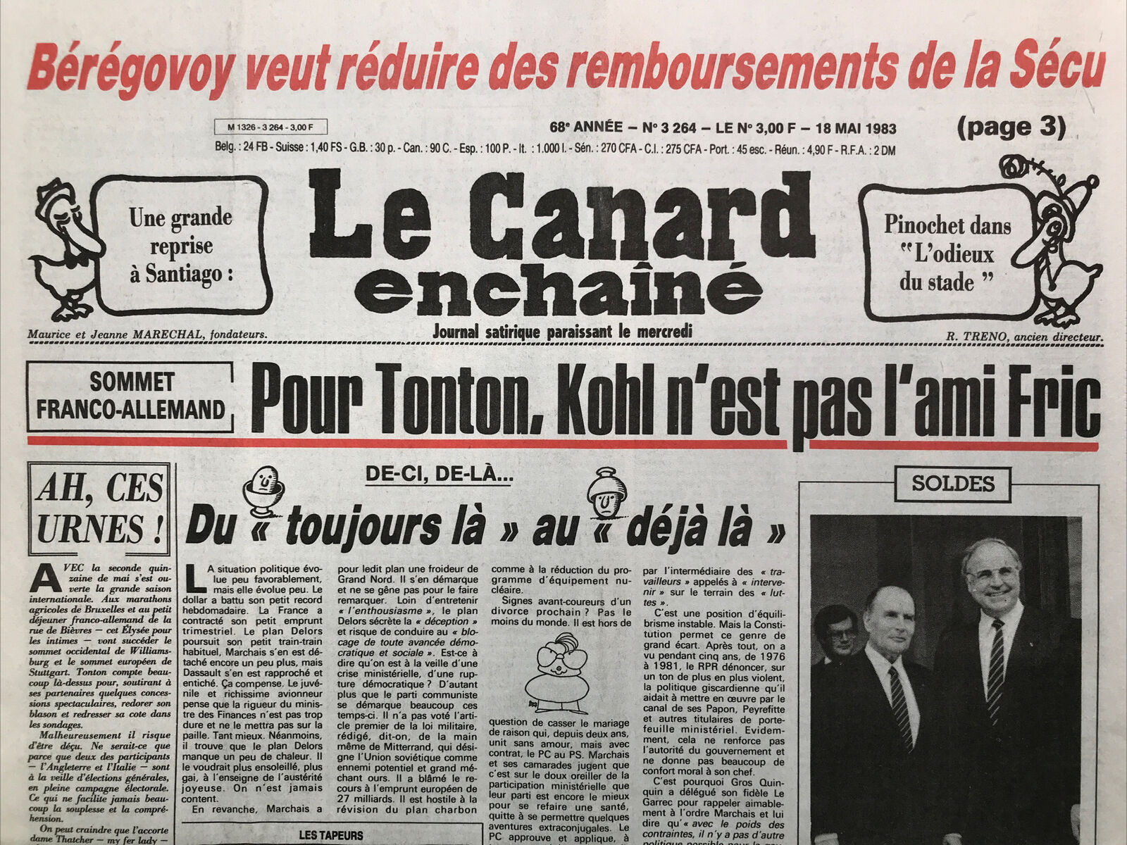 Couac ! | Acheter un Canard | Vente d'Anciens Journaux du Canard Enchaîné. Des Journaux Satiriques de Collection, Historiques & Authentiques de 1916 à 2004 ! | 3264