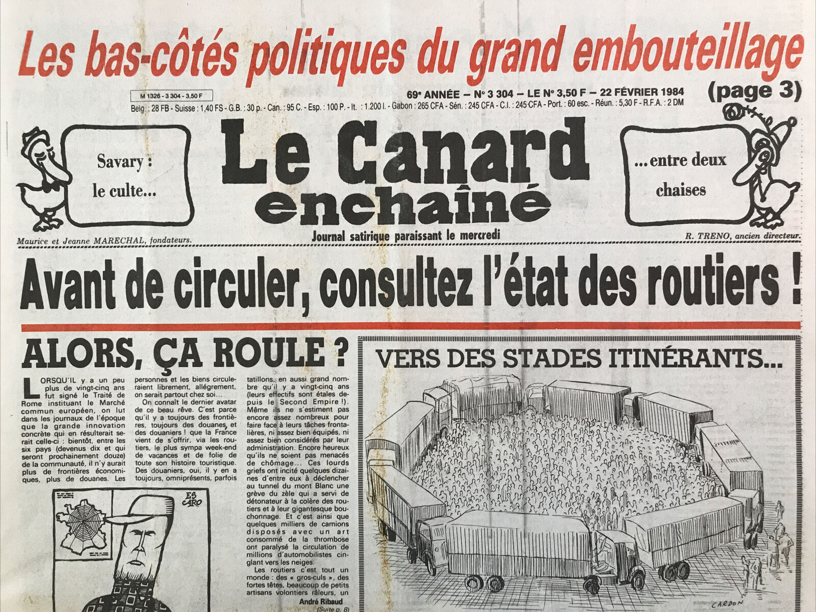 Couac ! | Acheter un Canard | Vente d'Anciens Journaux du Canard Enchaîné. Des Journaux Satiriques de Collection, Historiques & Authentiques de 1916 à 2004 ! | 3304