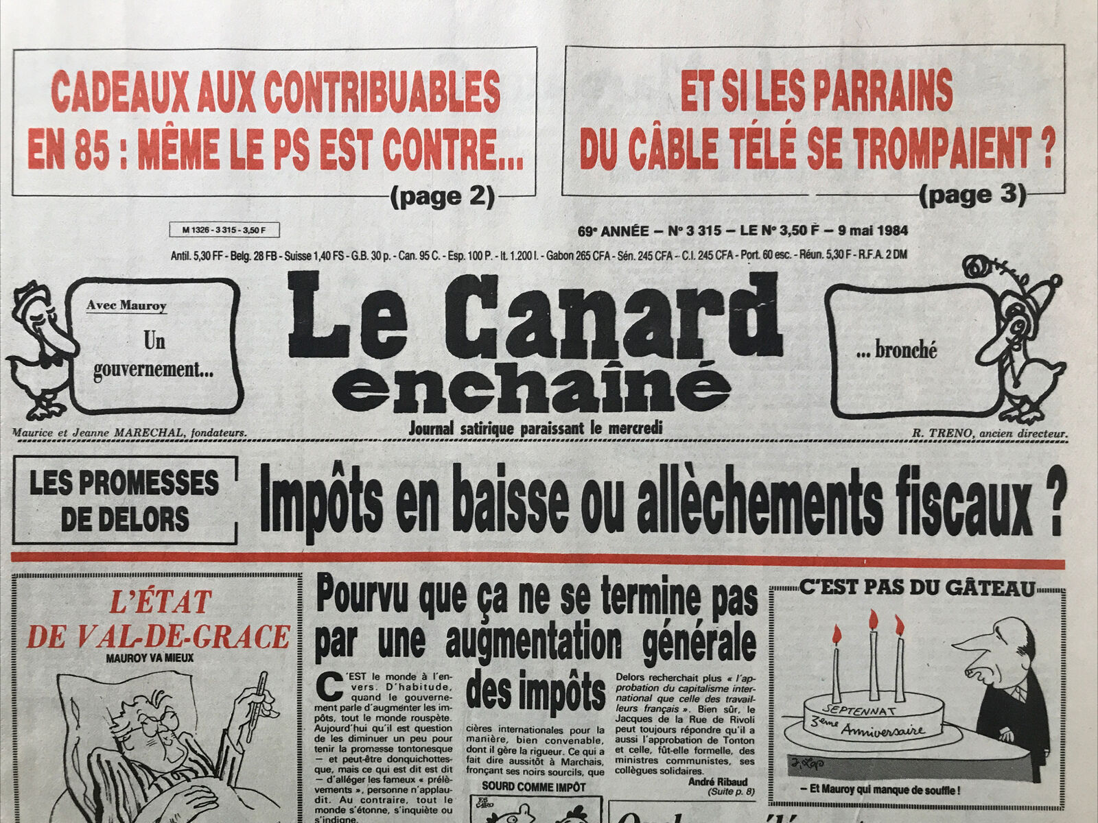 Couac ! | Acheter un Canard | Vente d'Anciens Journaux du Canard Enchaîné. Des Journaux Satiriques de Collection, Historiques & Authentiques de 1916 à 2004 ! | 3315