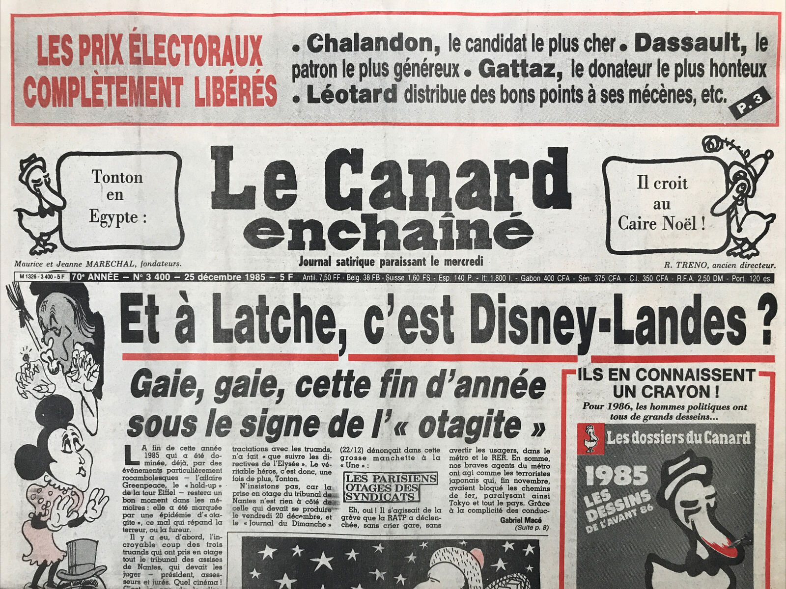 Couac ! | Acheter un Canard | Vente d'Anciens Journaux du Canard Enchaîné. Des Journaux Satiriques de Collection, Historiques & Authentiques de 1916 à 2004 ! | 33400