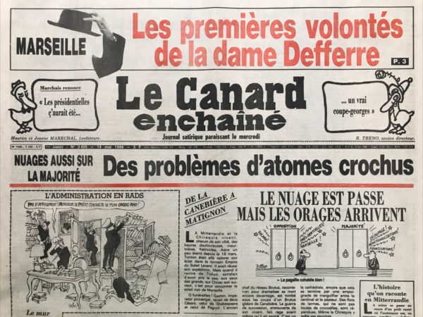 Couac ! | N° 3420 du Canard Enchaîné - 14 Mai 1986 | Nos Exemplaires du Canard Enchaîné sont archivés dans de bonnes conditions de conservation (obscurité, hygrométrie maitrisée et faible température), ce qui s'avère indispensable pour des journaux anciens. | 3420