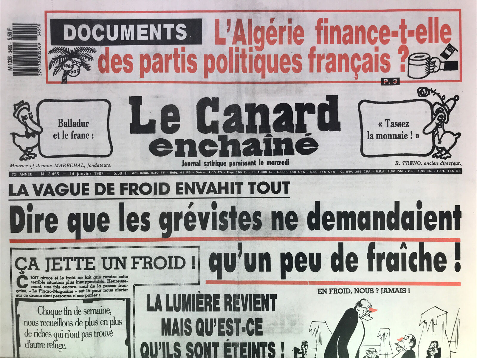 Couac ! | Acheter un Canard | Vente d'Anciens Journaux du Canard Enchaîné. Des Journaux Satiriques de Collection, Historiques & Authentiques de 1916 à 2004 ! | 3455