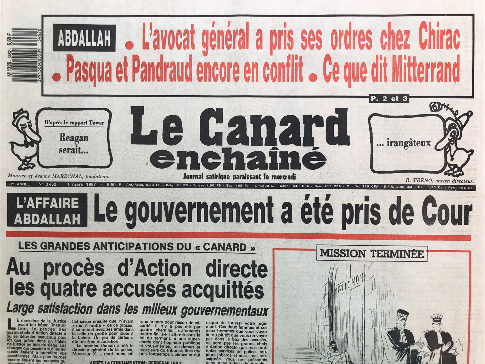 Couac ! | Acheter un Canard | Vente d'Anciens Journaux du Canard Enchaîné. Des Journaux Satiriques de Collection, Historiques & Authentiques de 1916 à 2004 ! | 3462