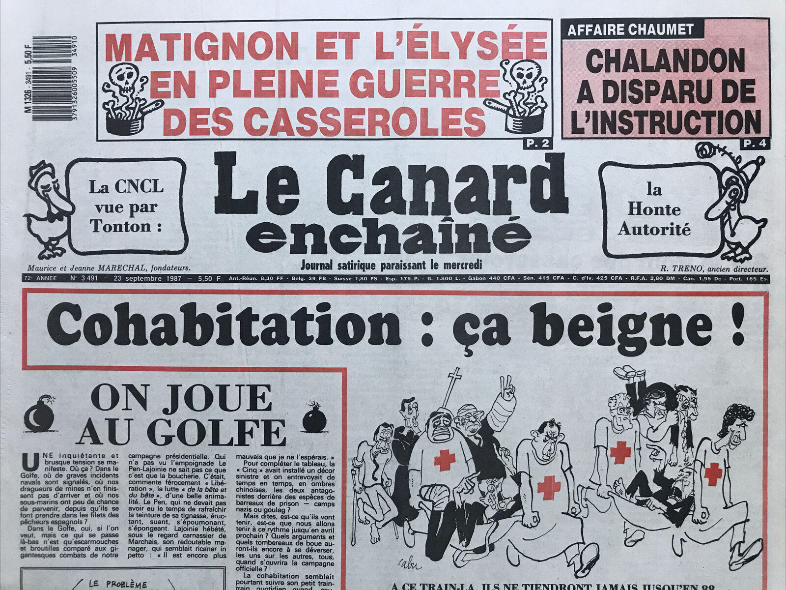 Couac ! | Acheter un Canard | Vente d'Anciens Journaux du Canard Enchaîné. Des Journaux Satiriques de Collection, Historiques & Authentiques de 1916 à 2004 ! | 3491