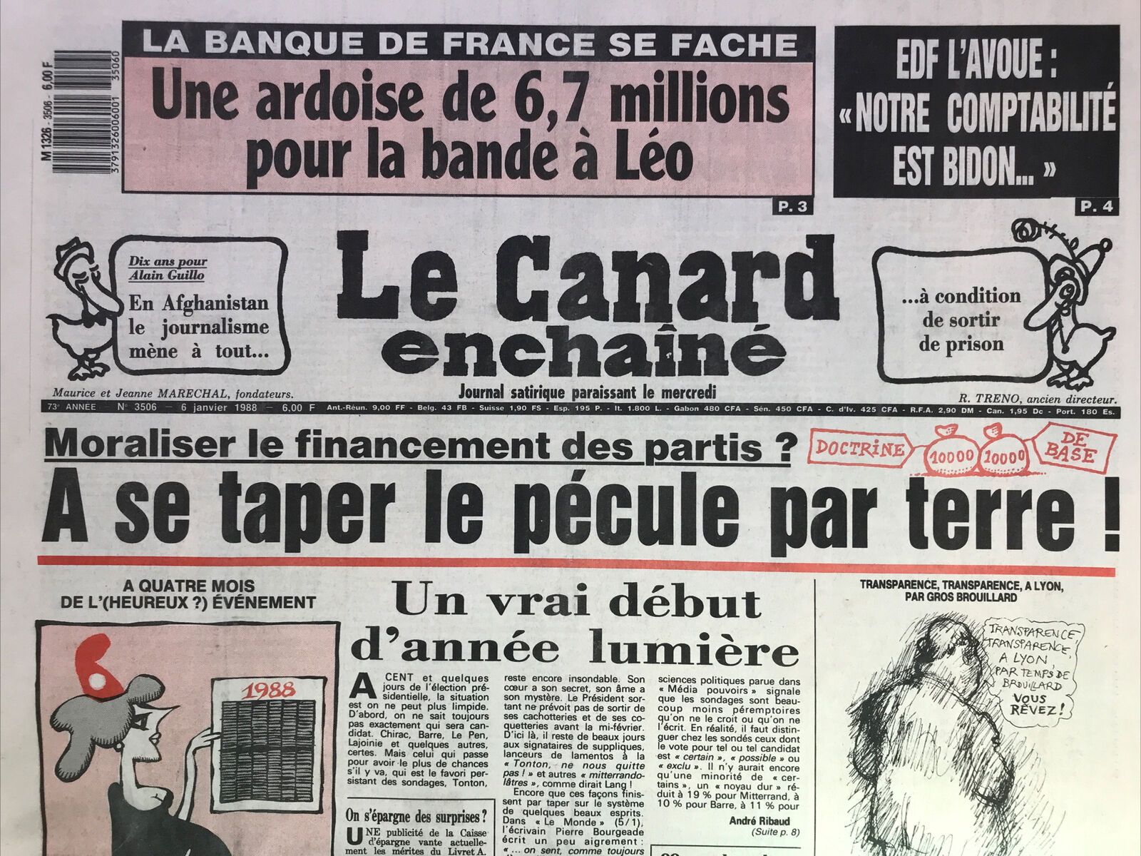 Couac ! | Acheter un Canard | Vente d'Anciens Journaux du Canard Enchaîné. Des Journaux Satiriques de Collection, Historiques & Authentiques de 1916 à 2004 ! | 3506