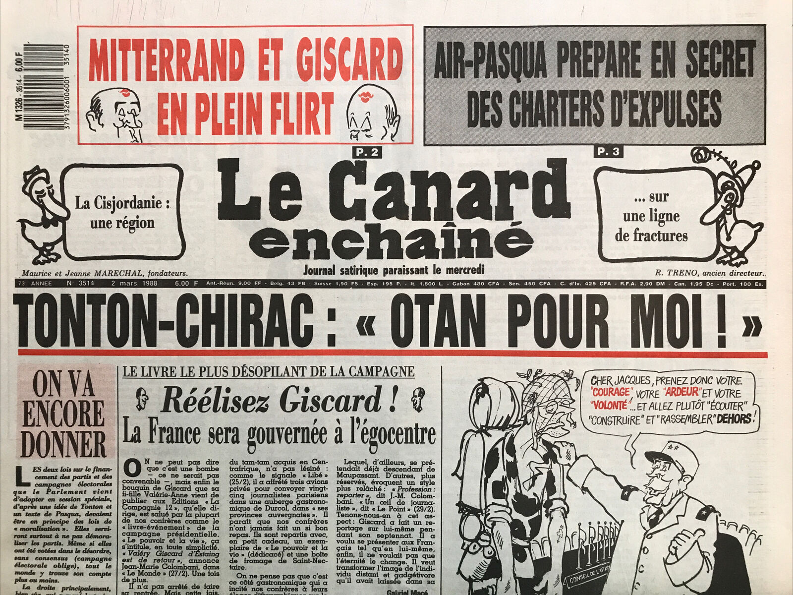 Couac ! | Acheter un Canard | Vente d'Anciens Journaux du Canard Enchaîné. Des Journaux Satiriques de Collection, Historiques & Authentiques de 1916 à 2004 ! | 3514