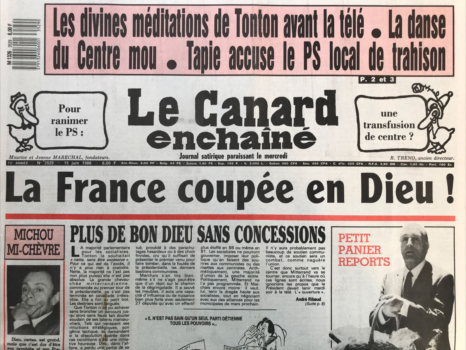 Couac ! | Acheter un Canard | Vente d'Anciens Journaux du Canard Enchaîné. Des Journaux Satiriques de Collection, Historiques & Authentiques de 1916 à 2004 ! | 3529