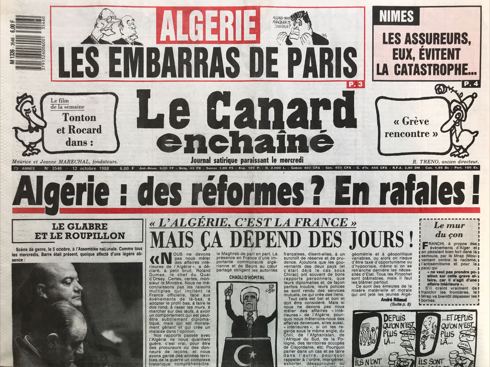 Couac ! | Acheter un Canard | Vente d'Anciens Journaux du Canard Enchaîné. Des Journaux Satiriques de Collection, Historiques & Authentiques de 1916 à 2004 ! | 3546