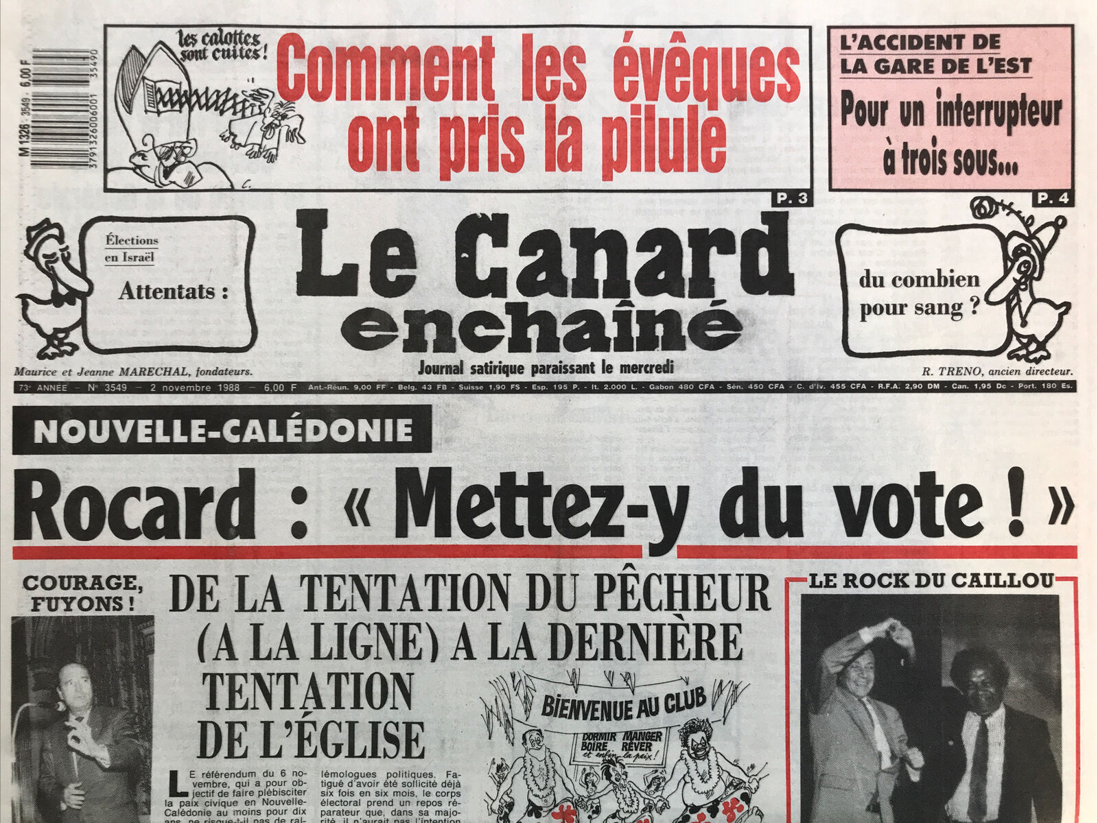 Couac ! | Acheter un Canard | Vente d'Anciens Journaux du Canard Enchaîné. Des Journaux Satiriques de Collection, Historiques & Authentiques de 1916 à 2004 ! | 3549