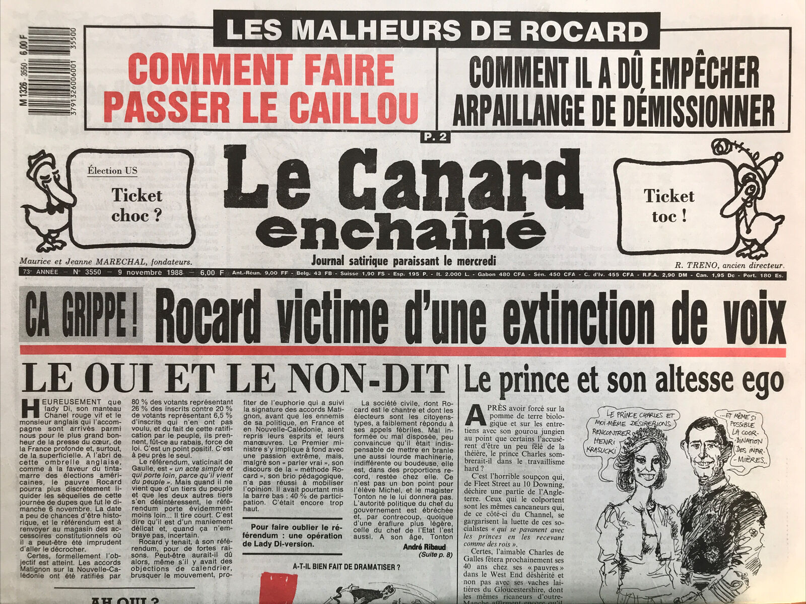 Couac ! | Acheter un Canard | Vente d'Anciens Journaux du Canard Enchaîné. Des Journaux Satiriques de Collection, Historiques & Authentiques de 1916 à 2004 ! | 3550