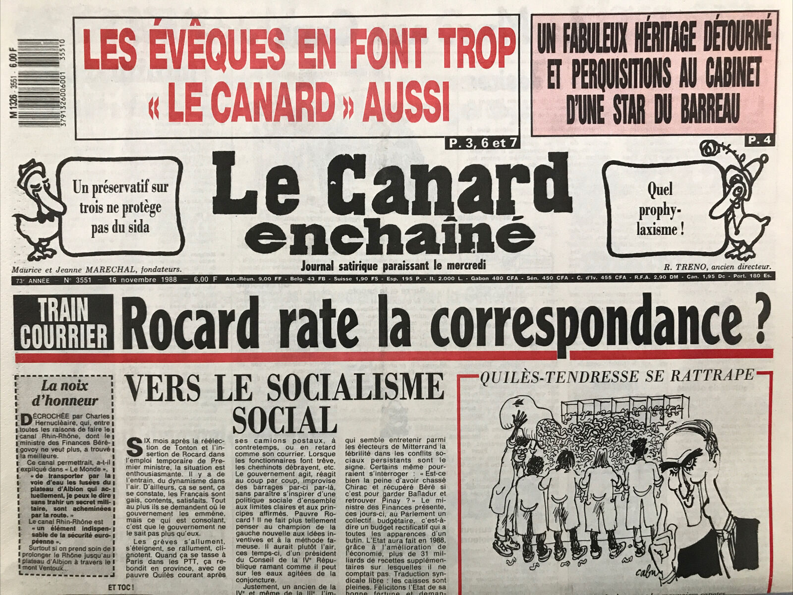 Couac ! | Acheter un Canard | Vente d'Anciens Journaux du Canard Enchaîné. Des Journaux Satiriques de Collection, Historiques & Authentiques de 1916 à 2004 ! | 3551