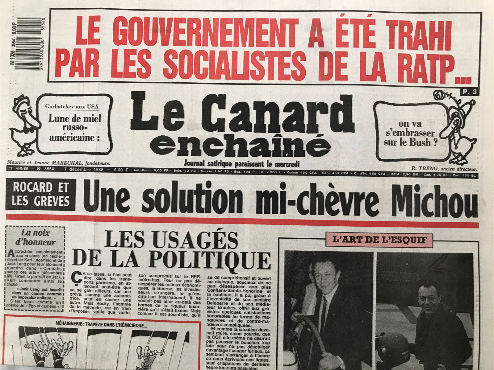 Couac ! | Acheter un Canard | Vente d'Anciens Journaux du Canard Enchaîné. Des Journaux Satiriques de Collection, Historiques & Authentiques de 1916 à 2004 ! | 3554