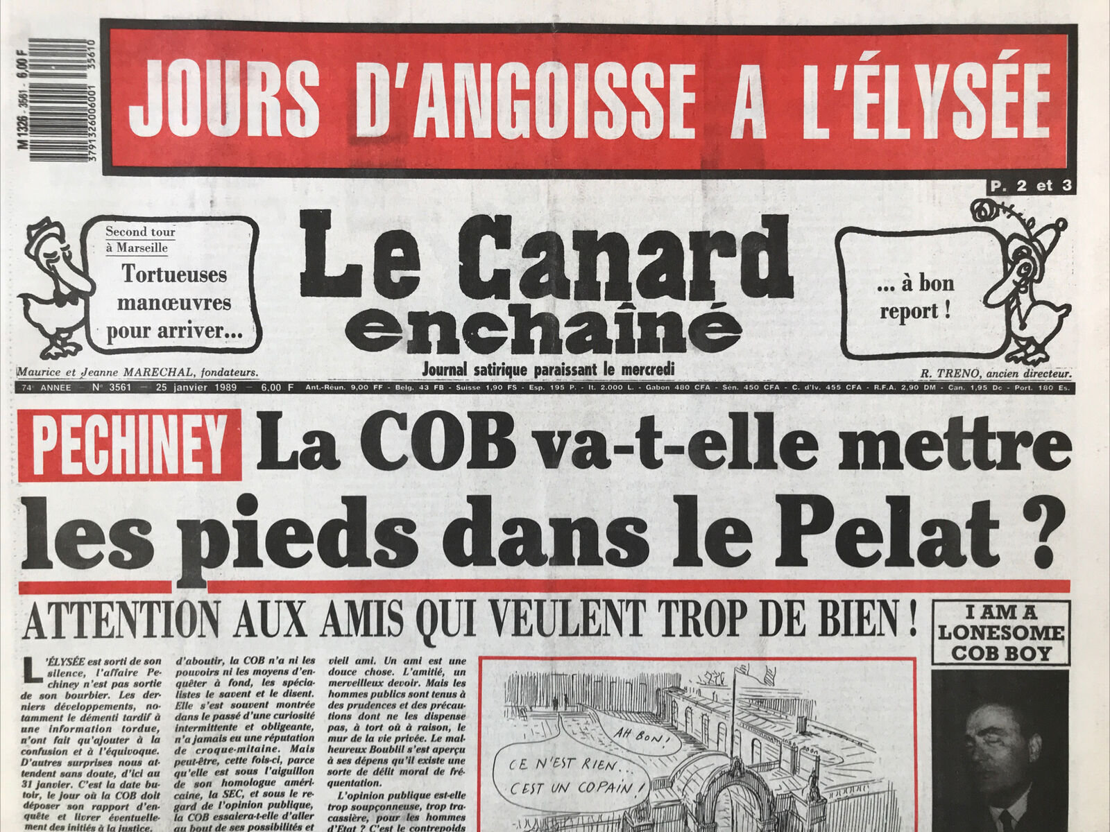 Couac ! | Acheter un Canard | Vente d'Anciens Journaux du Canard Enchaîné. Des Journaux Satiriques de Collection, Historiques & Authentiques de 1916 à 2004 ! | 3561