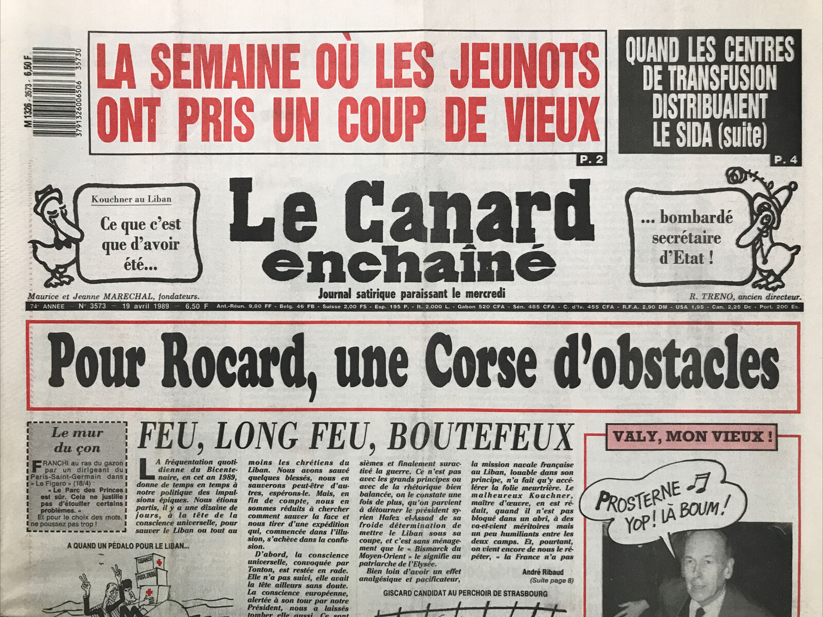 Couac ! | Acheter un Canard | Vente d'Anciens Journaux du Canard Enchaîné. Des Journaux Satiriques de Collection, Historiques & Authentiques de 1916 à 2004 ! | 3573