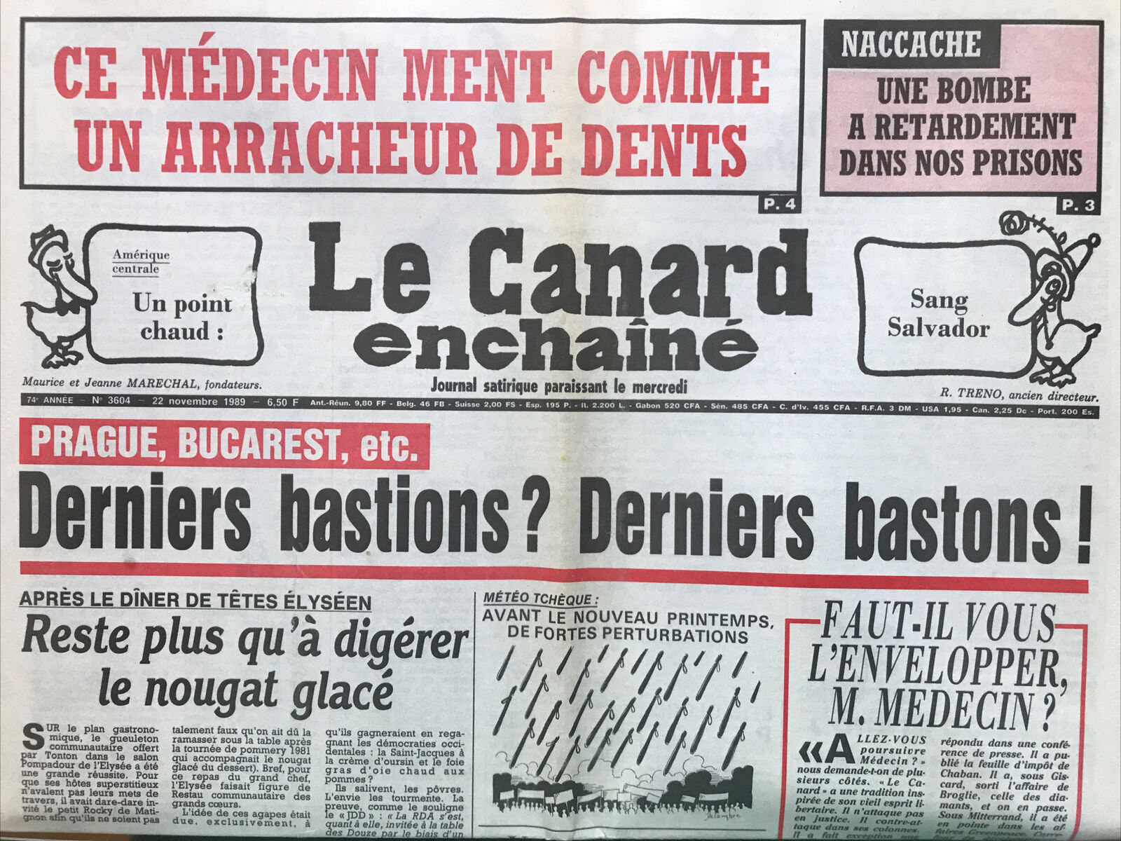 Couac ! | Acheter un Canard | Vente d'Anciens Journaux du Canard Enchaîné. Des Journaux Satiriques de Collection, Historiques & Authentiques de 1916 à 2004 ! | 3604