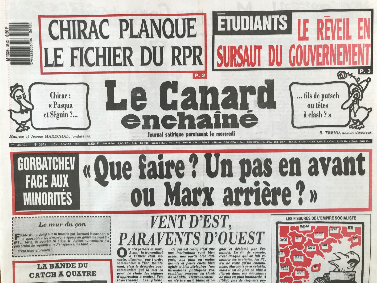 Couac ! | Acheter un Canard | Vente d'Anciens Journaux du Canard Enchaîné. Des Journaux Satiriques de Collection, Historiques & Authentiques de 1916 à 2004 ! | 3612