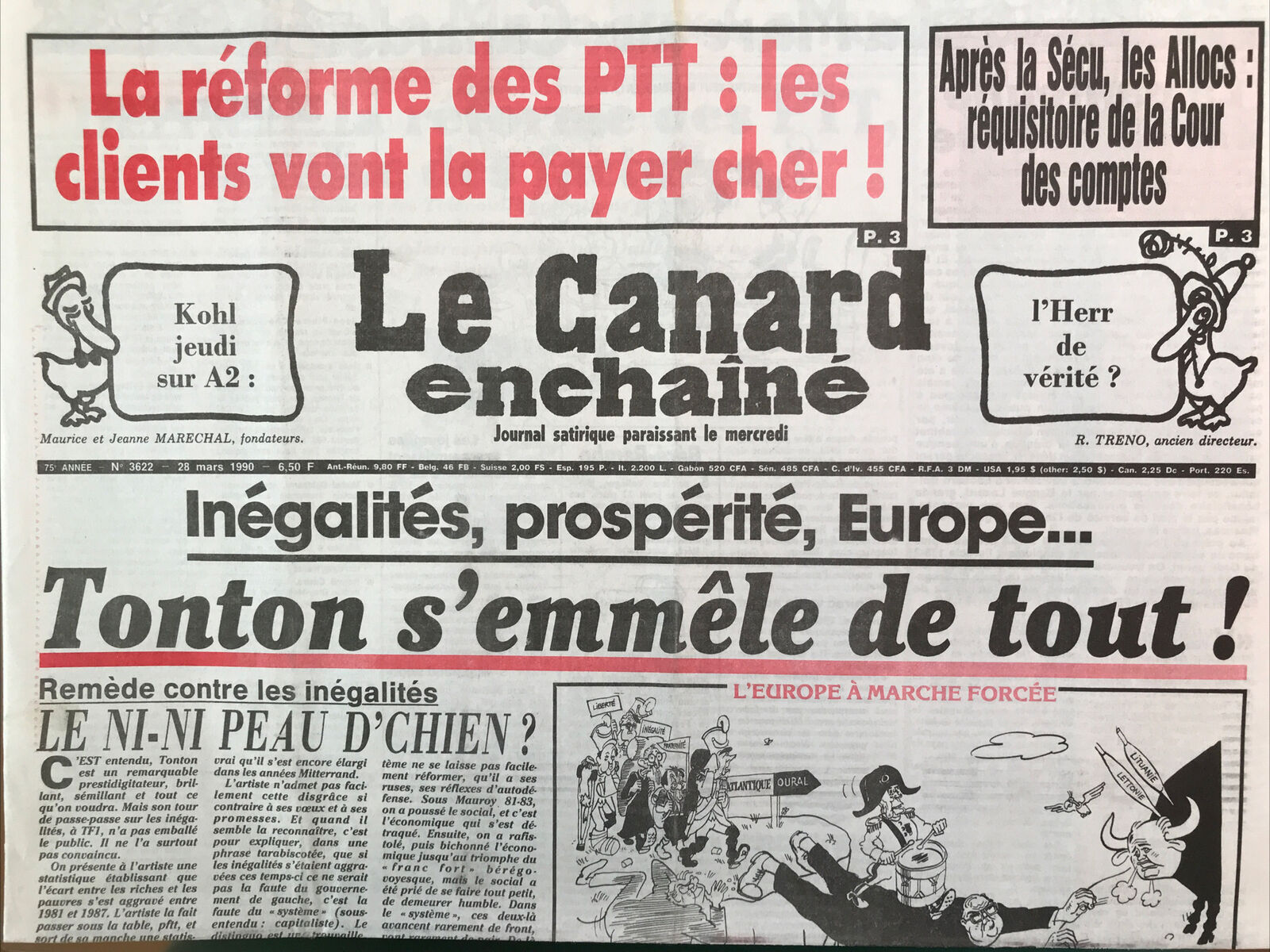 Couac ! | Acheter un Canard | Vente d'Anciens Journaux du Canard Enchaîné. Des Journaux Satiriques de Collection, Historiques & Authentiques de 1916 à 2004 ! | 3622