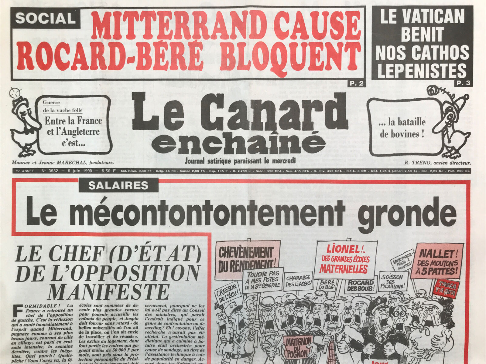 Couac ! | Acheter un Canard | Vente d'Anciens Journaux du Canard Enchaîné. Des Journaux Satiriques de Collection, Historiques & Authentiques de 1916 à 2004 ! | 3632