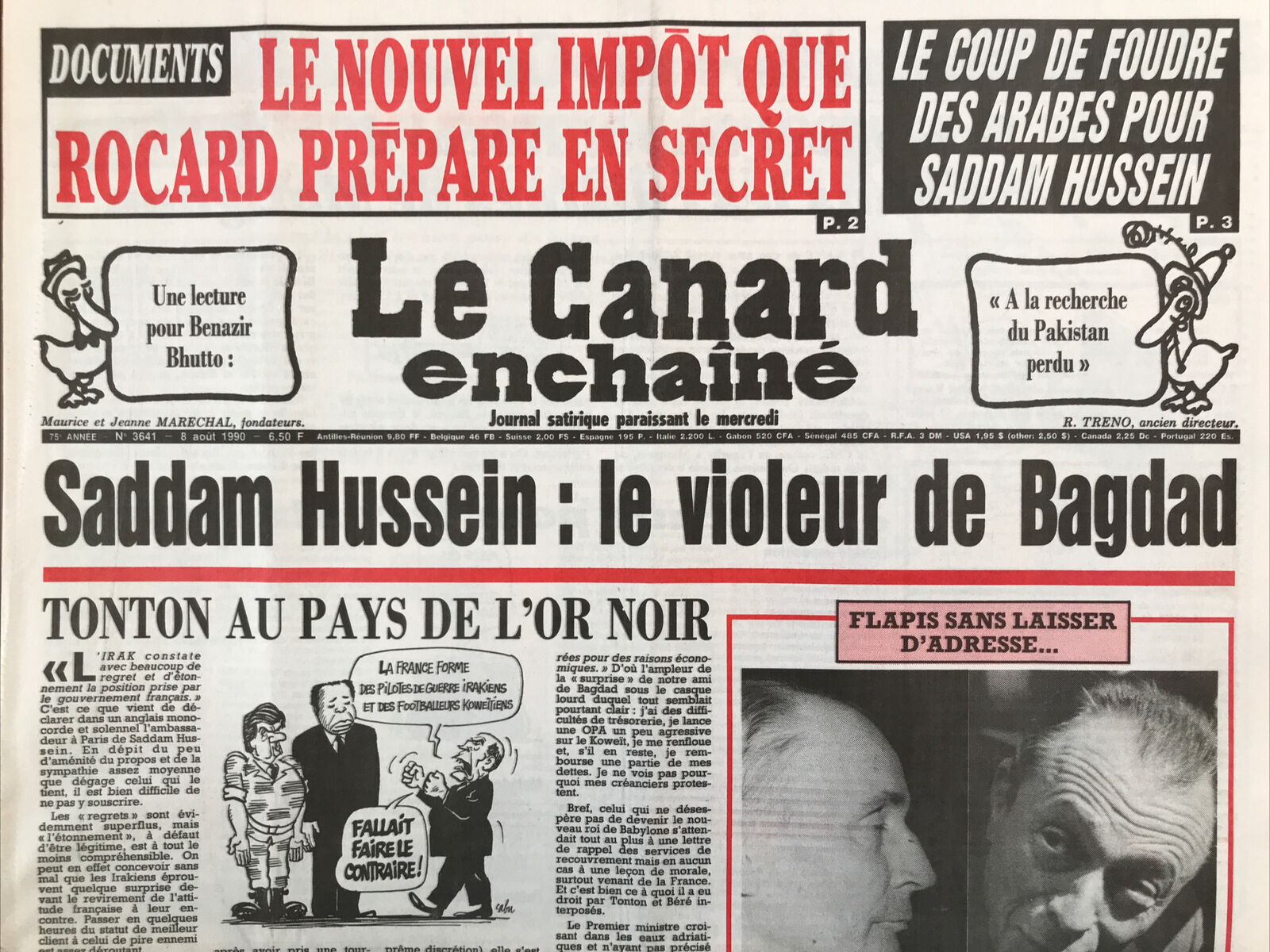 Couac ! | Acheter un Canard | Vente d'Anciens Journaux du Canard Enchaîné. Des Journaux Satiriques de Collection, Historiques & Authentiques de 1916 à 2004 ! | 3641