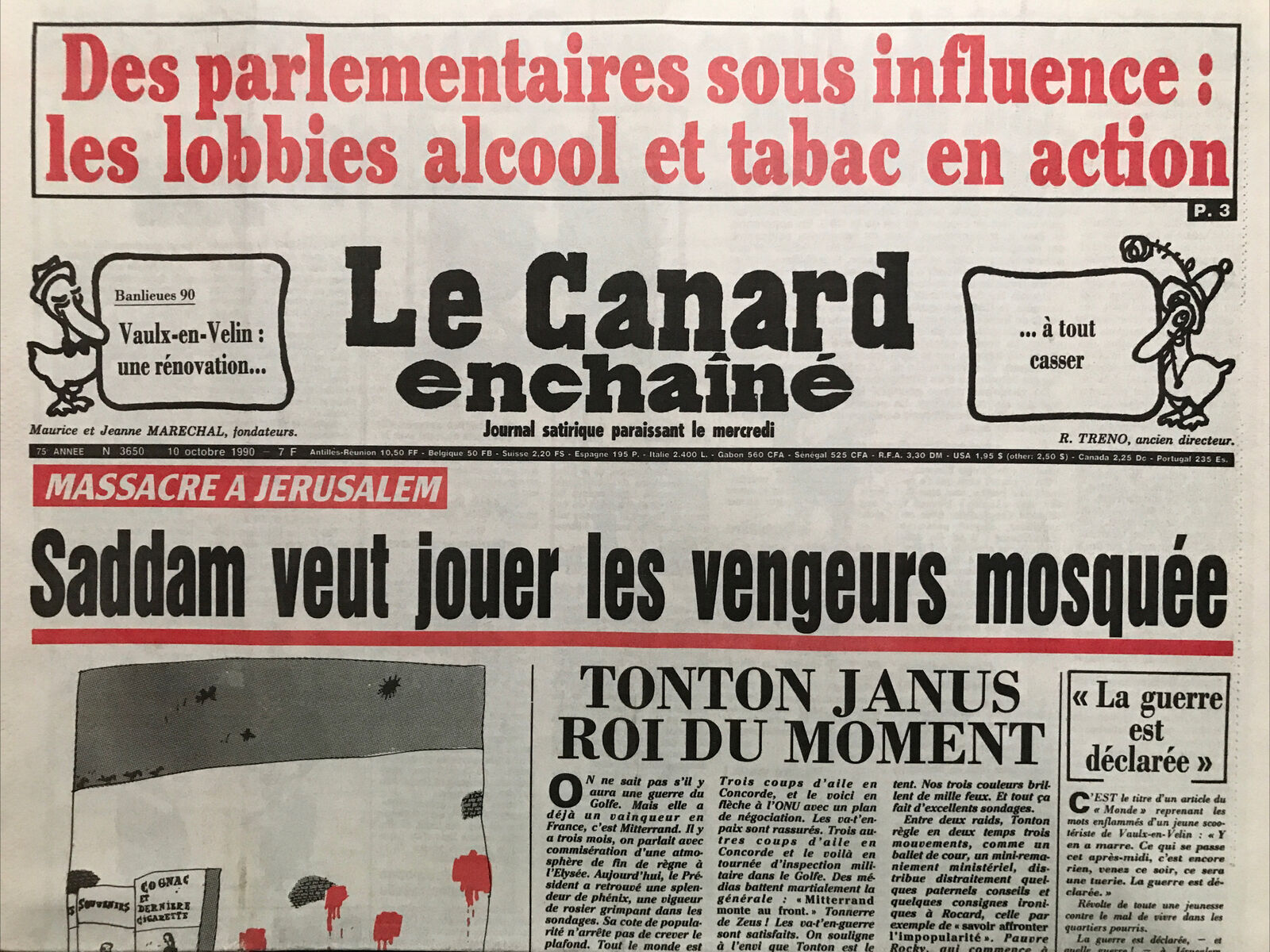 Couac ! | Acheter un Canard | Vente d'Anciens Journaux du Canard Enchaîné. Des Journaux Satiriques de Collection, Historiques & Authentiques de 1916 à 2004 ! | 3650