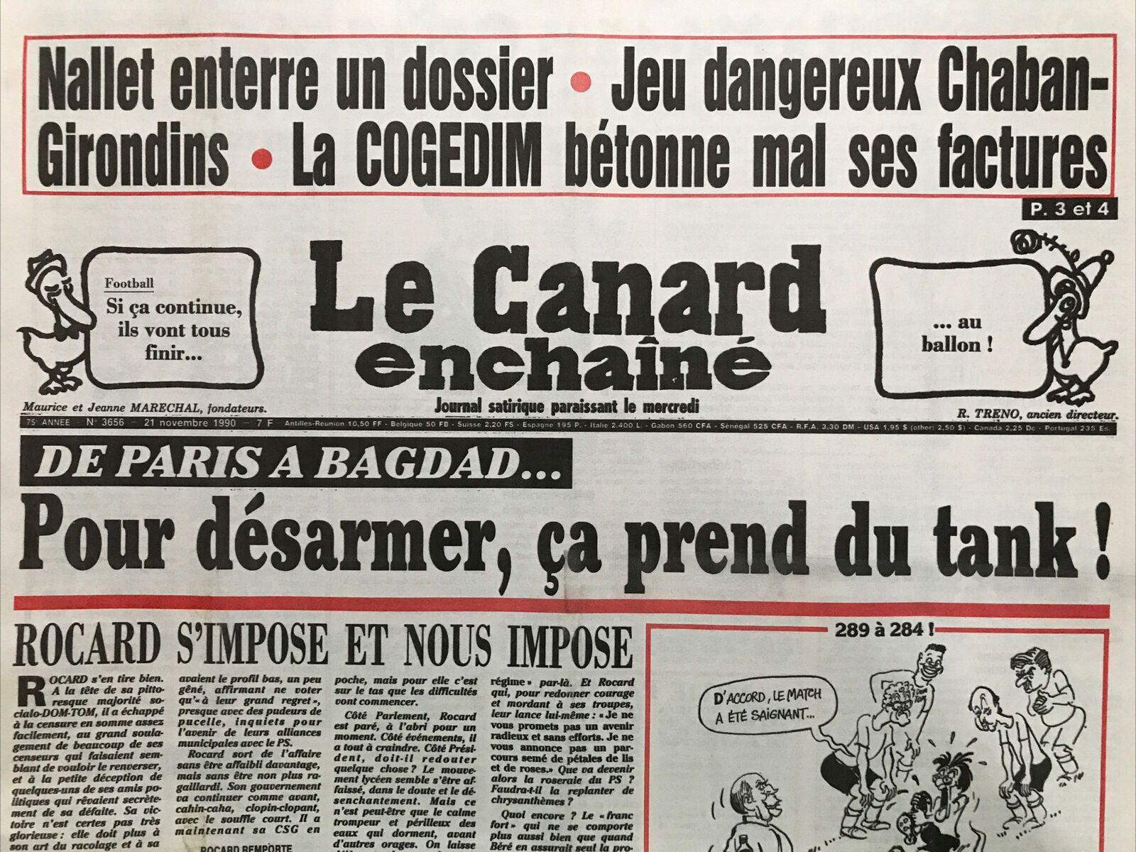 Couac ! | Acheter un Canard | Vente d'Anciens Journaux du Canard Enchaîné. Des Journaux Satiriques de Collection, Historiques & Authentiques de 1916 à 2004 ! | 3656