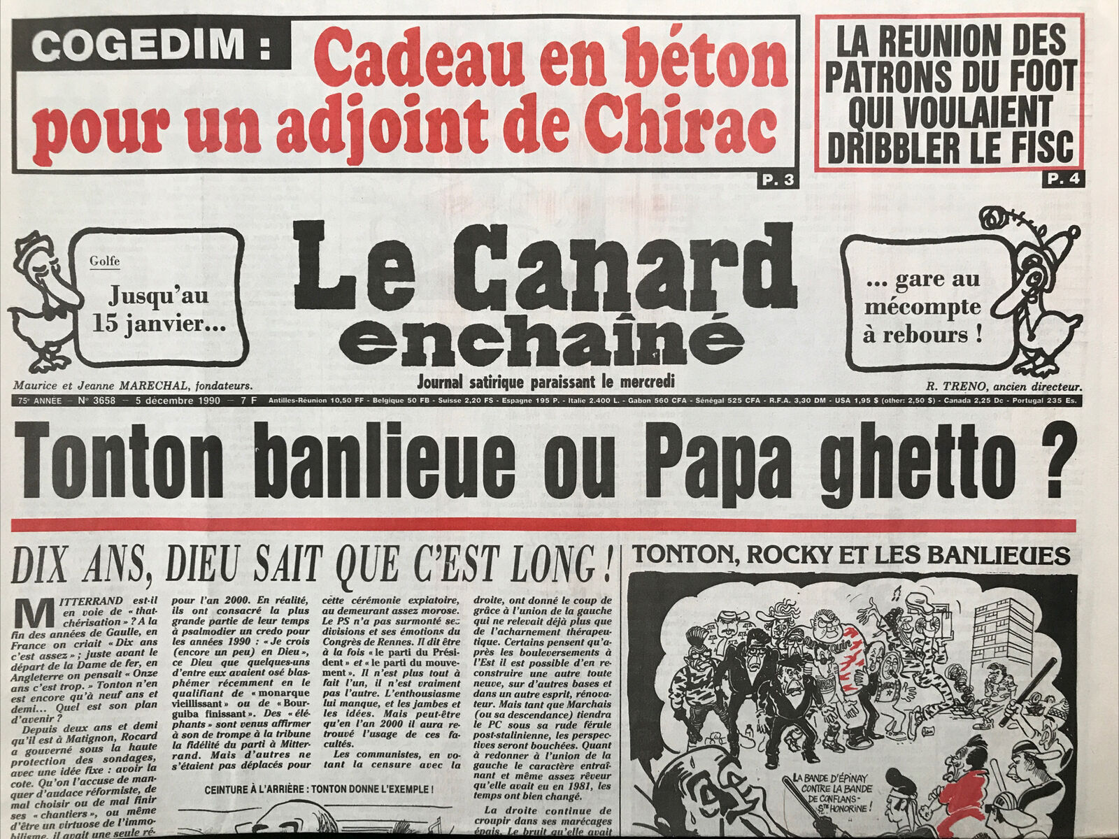 Couac ! | Acheter un Canard | Vente d'Anciens Journaux du Canard Enchaîné. Des Journaux Satiriques de Collection, Historiques & Authentiques de 1916 à 2004 ! | 3658