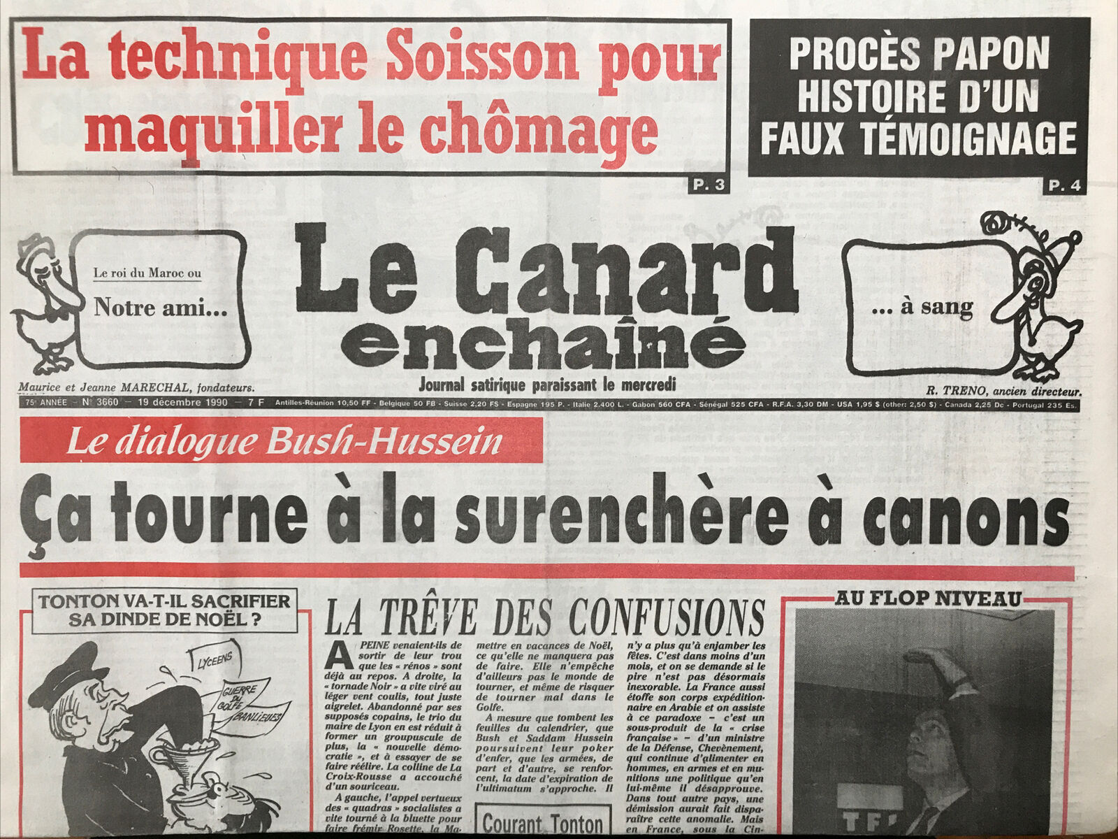 Couac ! | Acheter un Canard | Vente d'Anciens Journaux du Canard Enchaîné. Des Journaux Satiriques de Collection, Historiques & Authentiques de 1916 à 2004 ! | 3660