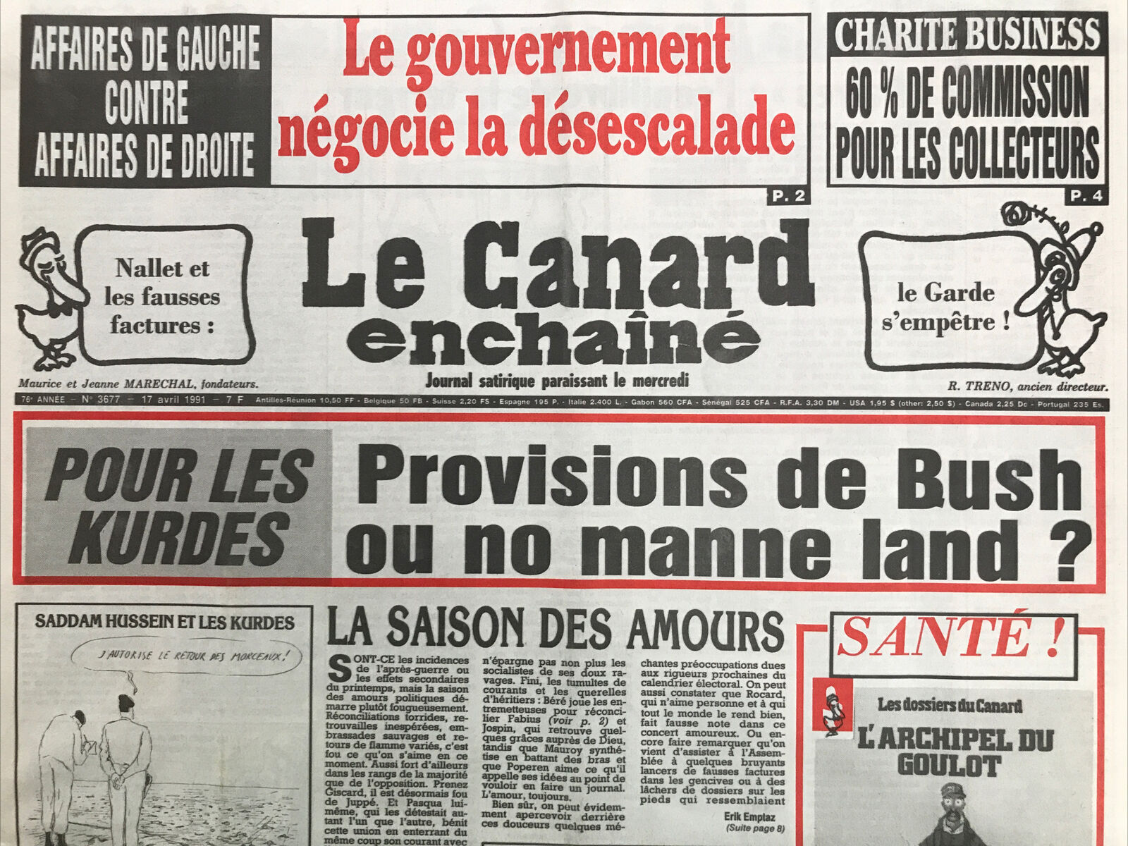 Couac ! | Acheter un Canard | Vente d'Anciens Journaux du Canard Enchaîné. Des Journaux Satiriques de Collection, Historiques & Authentiques de 1916 à 2004 ! | 3677