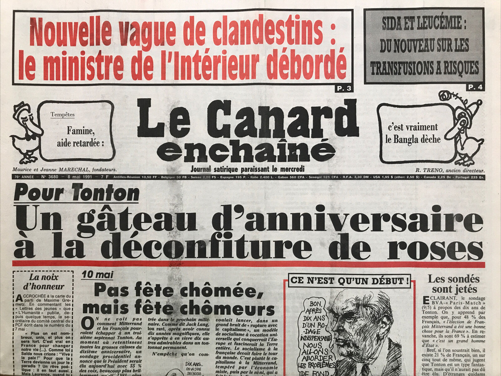 Couac ! | Acheter un Canard | Vente d'Anciens Journaux du Canard Enchaîné. Des Journaux Satiriques de Collection, Historiques & Authentiques de 1916 à 2004 ! | 3680