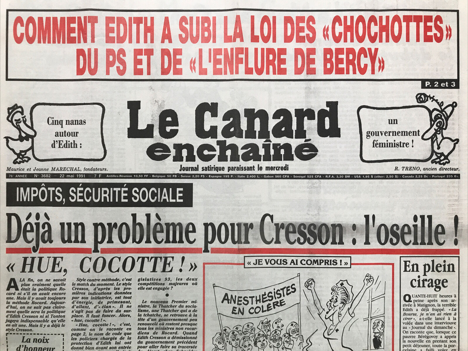 Couac ! | Acheter un Canard | Vente d'Anciens Journaux du Canard Enchaîné. Des Journaux Satiriques de Collection, Historiques & Authentiques de 1916 à 2004 ! | 3682