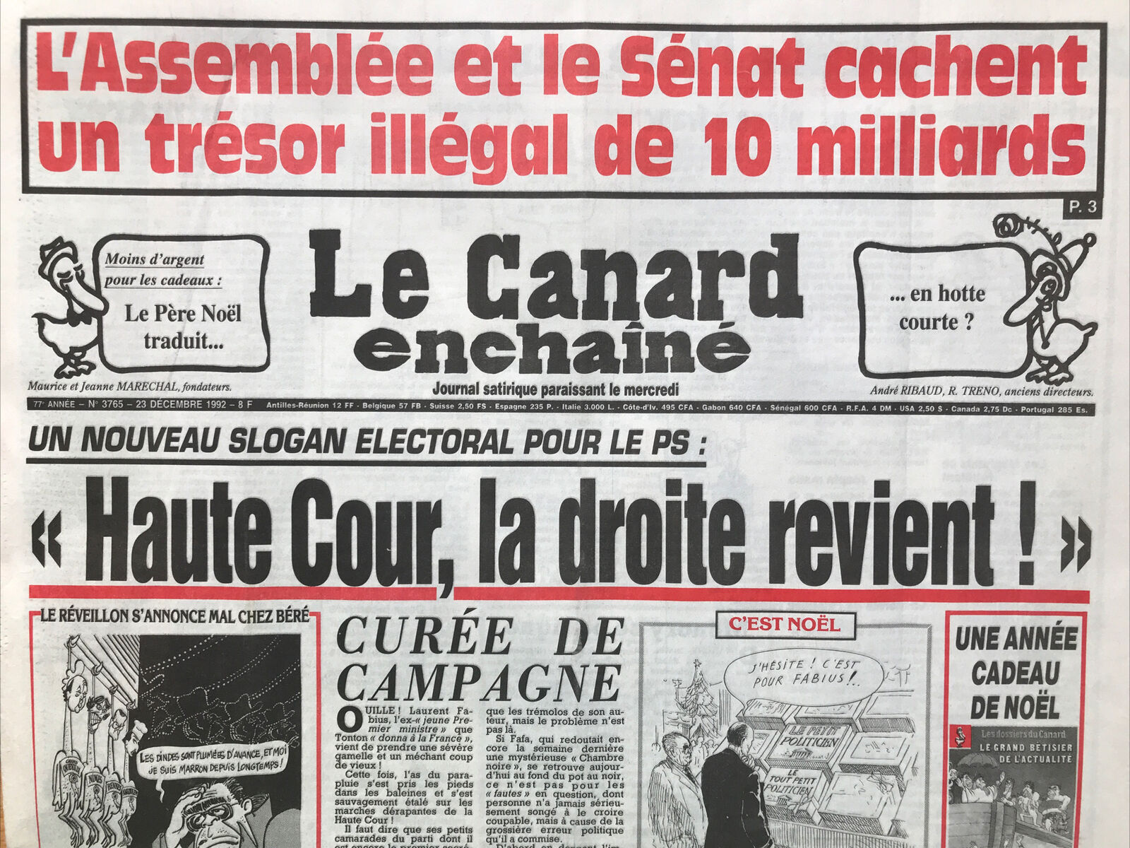 Couac ! | Acheter un Canard | Vente d'Anciens Journaux du Canard Enchaîné. Des Journaux Satiriques de Collection, Historiques & Authentiques de 1916 à 2004 ! | 3765