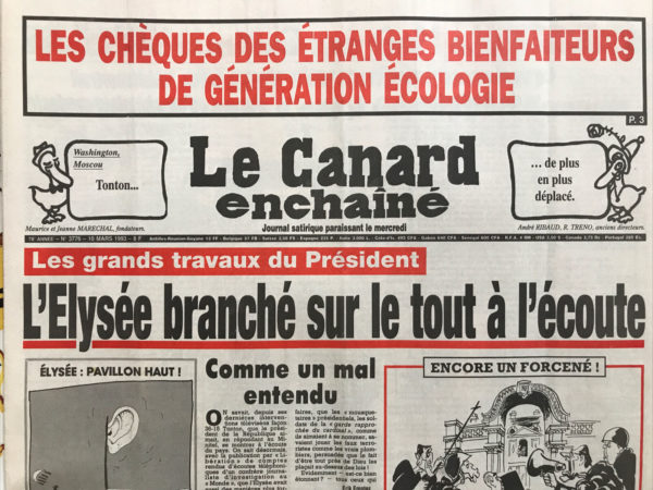 Couac ! | N° 3776 du Canard Enchaîné - 10 Mars 1993 | Nos Exemplaires du Canard Enchaîné sont archivés dans de bonnes conditions de conservation (obscurité, hygrométrie maitrisée et faible température), ce qui s'avère indispensable pour des journaux anciens. | 3776