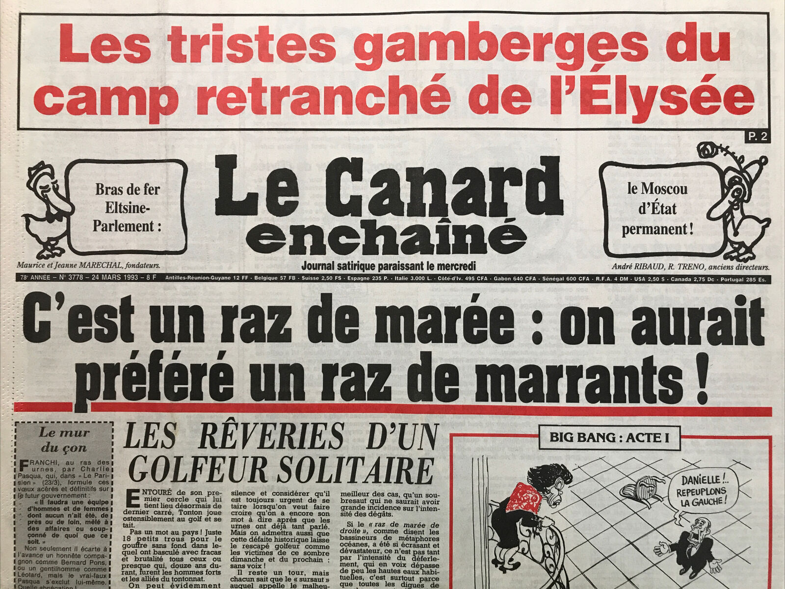 Couac ! | Acheter un Canard | Vente d'Anciens Journaux du Canard Enchaîné. Des Journaux Satiriques de Collection, Historiques & Authentiques de 1916 à 2004 ! | 3778