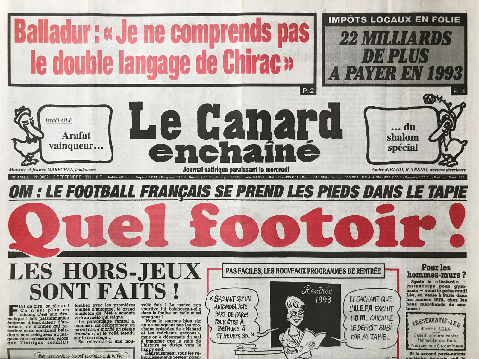 Couac ! | Acheter un Canard | Vente d'Anciens Journaux du Canard Enchaîné. Des Journaux Satiriques de Collection, Historiques & Authentiques de 1916 à 2004 ! | 3802