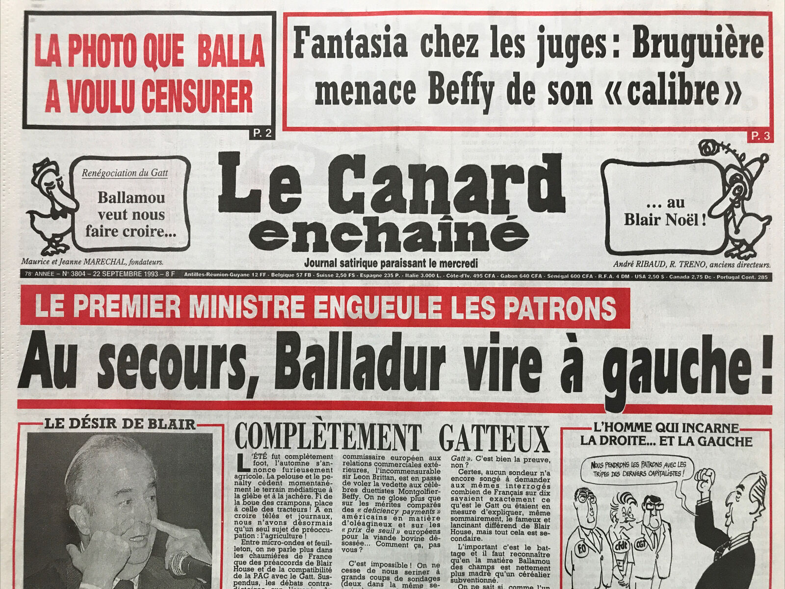 Couac ! | Acheter un Canard | Vente d'Anciens Journaux du Canard Enchaîné. Des Journaux Satiriques de Collection, Historiques & Authentiques de 1916 à 2004 ! | 3804