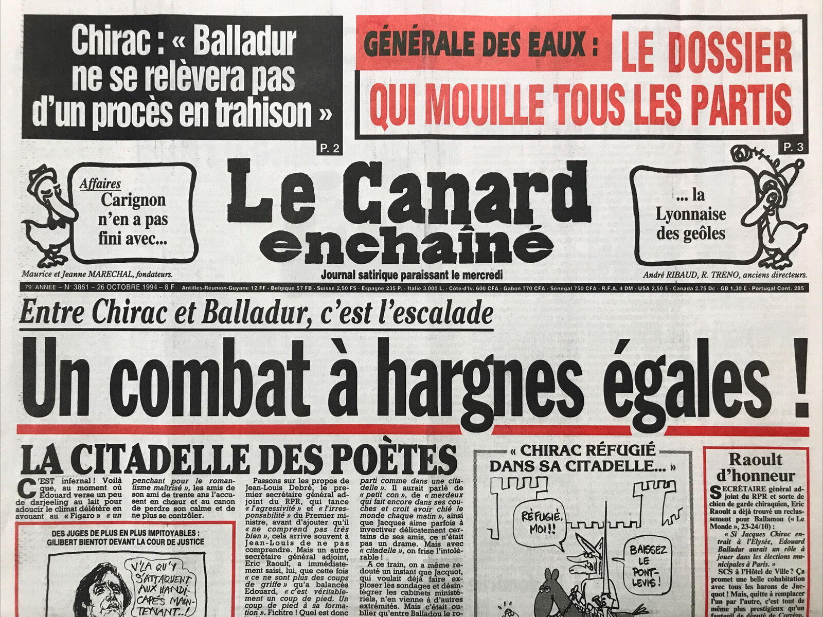 Couac ! | Acheter un Canard | Vente d'Anciens Journaux du Canard Enchaîné. Des Journaux Satiriques de Collection, Historiques & Authentiques de 1916 à 2004 ! | 3861