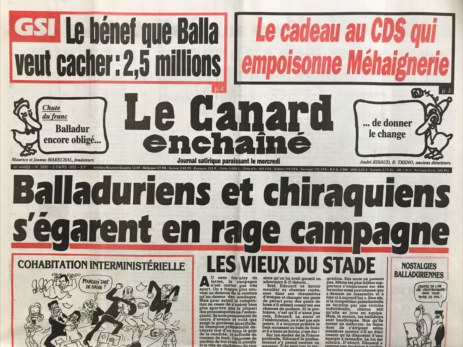 Couac ! | Acheter un Canard | Vente d'Anciens Journaux du Canard Enchaîné. Des Journaux Satiriques de Collection, Historiques & Authentiques de 1916 à 2004 ! | 3880