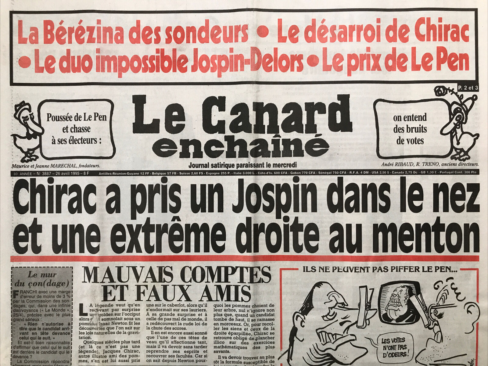 Couac ! | Acheter un Canard | Vente d'Anciens Journaux du Canard Enchaîné. Des Journaux Satiriques de Collection, Historiques & Authentiques de 1916 à 2004 ! | 3887