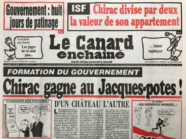 Couac ! | N° 3890 du Canard Enchaîné - 17 Mai 1995 | Nos Exemplaires du Canard Enchaîné sont archivés dans de bonnes conditions de conservation (obscurité, hygrométrie maitrisée et faible température), ce qui s'avère indispensable pour des journaux anciens. | 3890