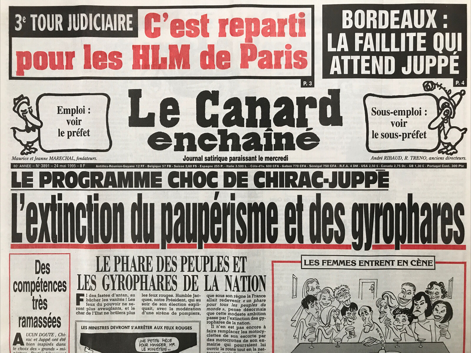 Couac ! | Acheter un Canard | Vente d'Anciens Journaux du Canard Enchaîné. Des Journaux Satiriques de Collection, Historiques & Authentiques de 1916 à 2004 ! | 3891