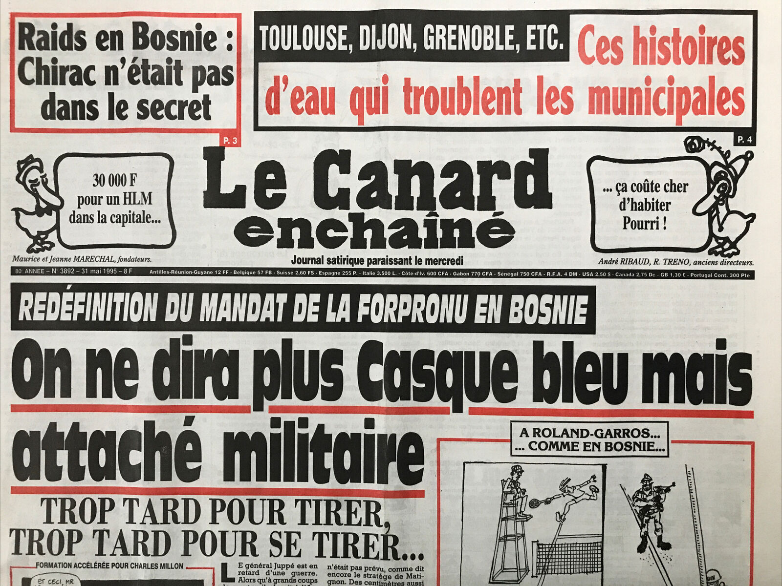 Couac ! | Acheter un Canard | Vente d'Anciens Journaux du Canard Enchaîné. Des Journaux Satiriques de Collection, Historiques & Authentiques de 1916 à 2004 ! | 3892