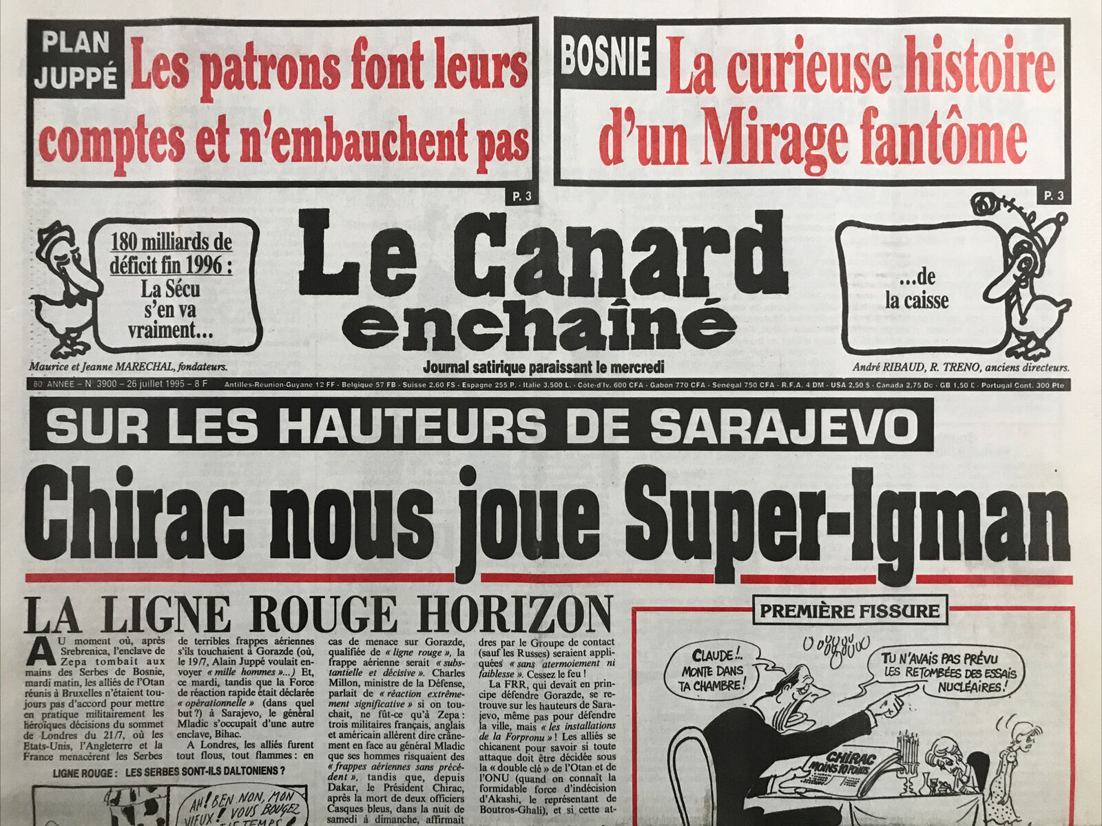 Couac ! | Acheter un Canard | Vente d'Anciens Journaux du Canard Enchaîné. Des Journaux Satiriques de Collection, Historiques & Authentiques de 1916 à 2004 ! | 3900