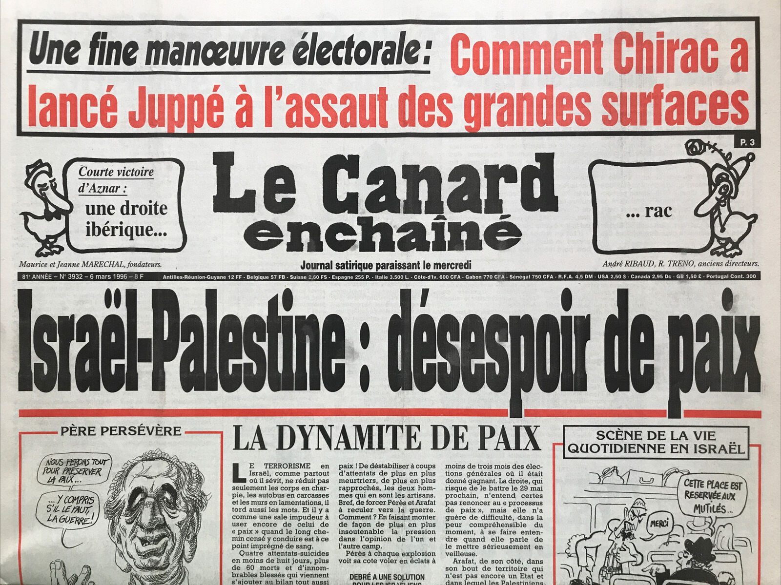 Couac ! | Acheter un Canard | Vente d'Anciens Journaux du Canard Enchaîné. Des Journaux Satiriques de Collection, Historiques & Authentiques de 1916 à 2004 ! | 3932