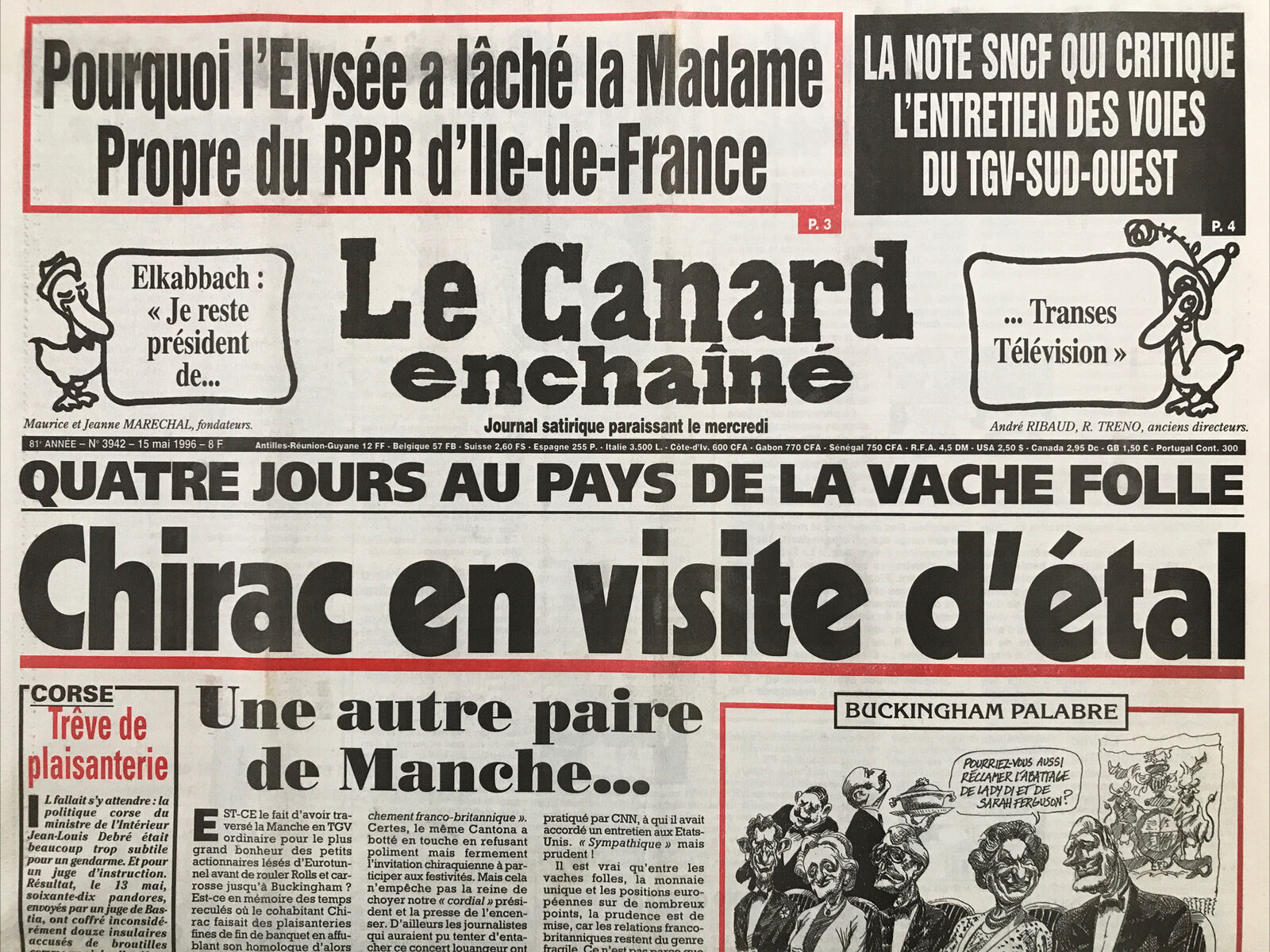 Couac ! | Acheter un Canard | Vente d'Anciens Journaux du Canard Enchaîné. Des Journaux Satiriques de Collection, Historiques & Authentiques de 1916 à 2004 ! | 3942