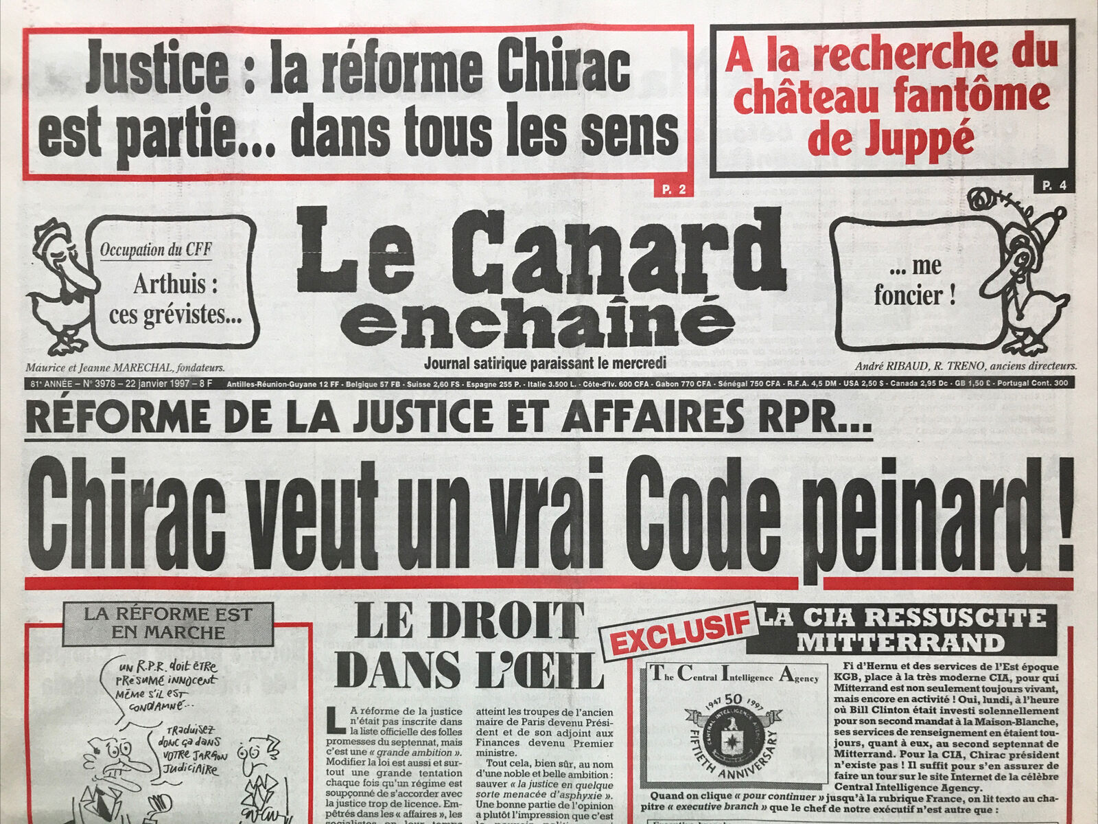 Couac ! | Acheter un Canard | Vente d'Anciens Journaux du Canard Enchaîné. Des Journaux Satiriques de Collection, Historiques & Authentiques de 1916 à 2004 ! | 3978