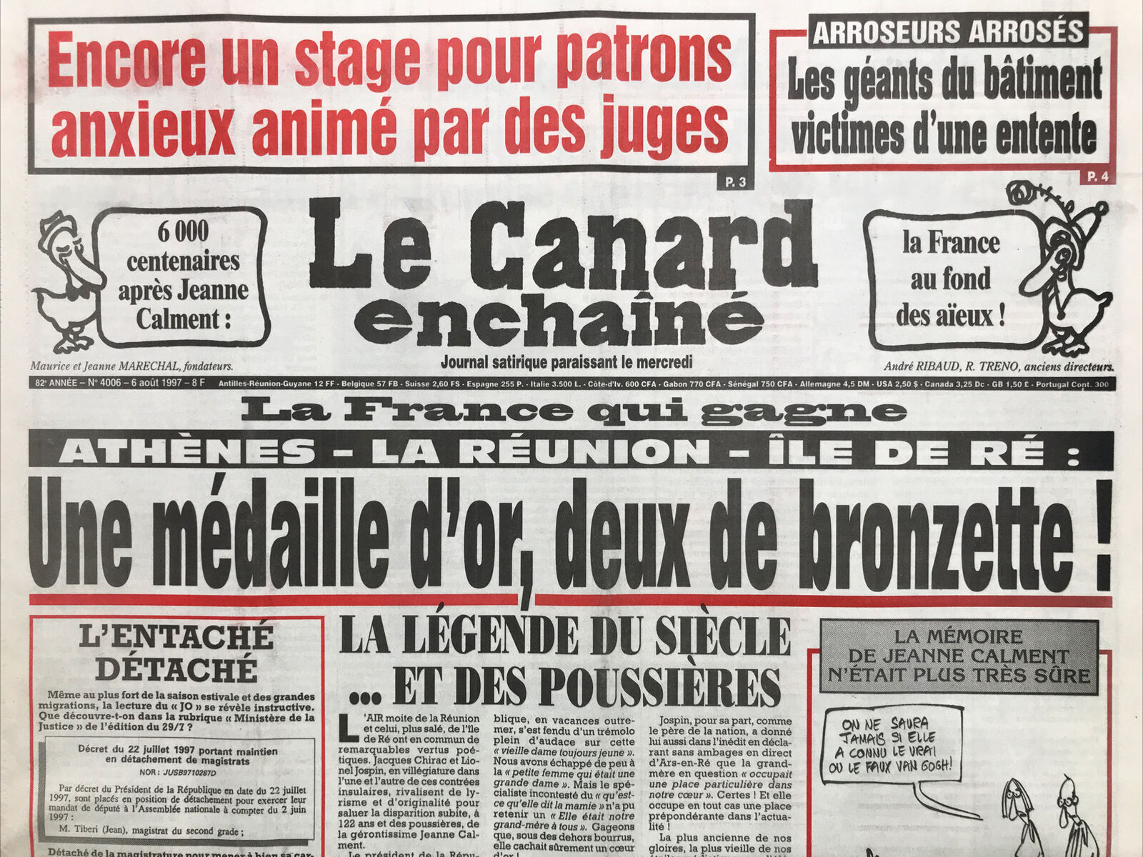 Couac ! | Acheter un Canard | Vente d'Anciens Journaux du Canard Enchaîné. Des Journaux Satiriques de Collection, Historiques & Authentiques de 1916 à 2004 ! | 4006