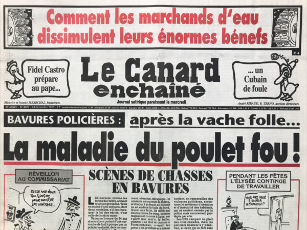 Couac ! | N° 4026 du Canard Enchaîné - 24 Décembre 1997 | Nos Exemplaires du Canard Enchaîné sont archivés dans de bonnes conditions de conservation (obscurité, hygrométrie maitrisée et faible température), ce qui s'avère indispensable pour des journaux anciens. | 4026