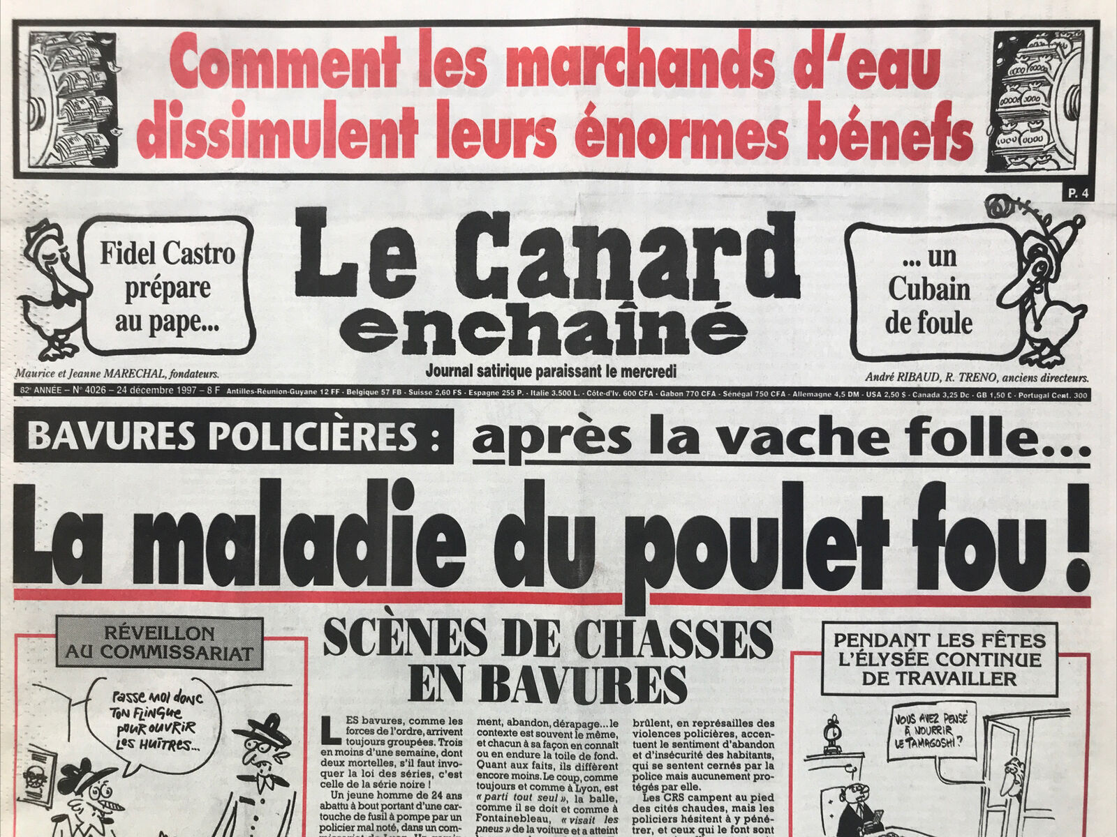 Couac ! | Acheter un Canard | Vente d'Anciens Journaux du Canard Enchaîné. Des Journaux Satiriques de Collection, Historiques & Authentiques de 1916 à 2004 ! | 4026